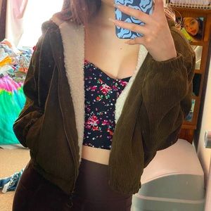 Cropped Corduroy Jacket.